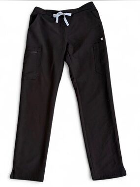 Figs Black Women's Jogger Pants with Light Gray Drawstring
